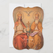 Cartes Pour Fêtes Annuelles Sainte Trinité avec prière (Devant)