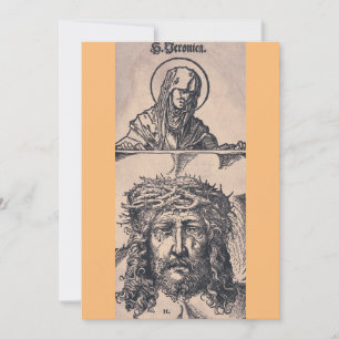 Cartes Pour Fêtes Annuelles Sainte Véronique avec le Vernicle par Hans Burgkma