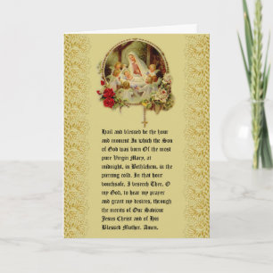 Cartes Pour Fêtes Annuelles Sainte Vierge Marie Jésus Sainte Prière Rosaire
