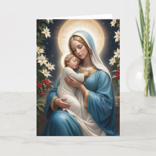 Cartes Pour Fêtes Annuelles Sainte Vierge Marie Traditionnelle Catholique