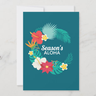 Cartes Pour Fêtes Annuelles Saison Aloha Hawaiian