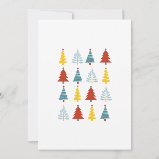 Cartes Pour Fêtes Annuelles Saison de vacances, Joyeux Noël, Arbre de Noël (Devant)