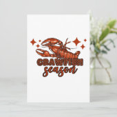 Cartes Pour Fêtes Annuelles Saison des langoustes Mardi Gras (Debout devant)