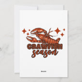 Cartes Pour Fêtes Annuelles Saison des langoustes Mardi Gras (Dos)