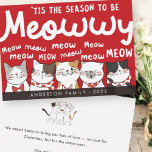 Cartes Pour Fêtes Annuelles Saison être Meowwy Funny Cute Cats Caroling<br><div class="desc">Carol des chats. 'C'est la saison,  pour être miowy! miow meow meow meow meow meow! Disponible ici : http://www.zazzle.com/selectpartysupplies</div>
