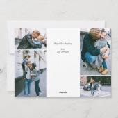 Cartes Pour Fêtes Annuelles Saison Grateful Calligraphie (Dos)