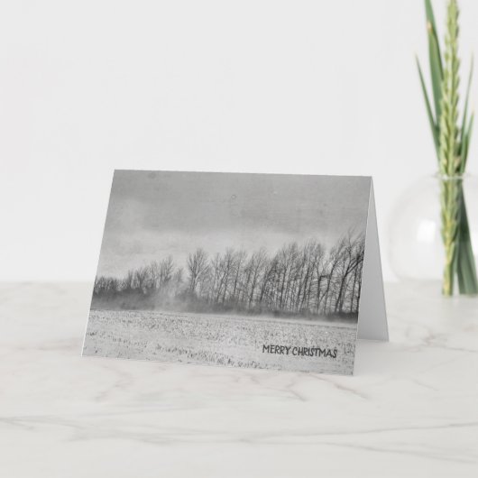 Cartes Pour Fêtes Annuelles Saison hiver Snow Snowy Cold Landcape (Devant)