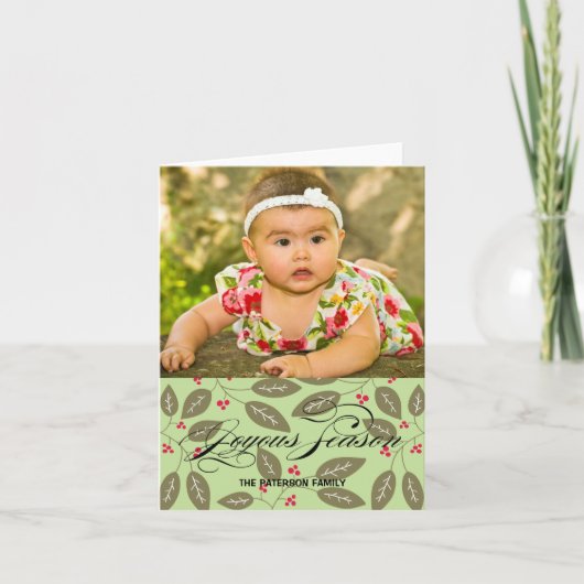 Cartes Pour Fêtes Annuelles Saison joyeuse (Devant)