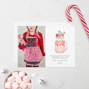 Cartes Pour Fêtes Annuelles Saison Sucrée Milkshake Menthe Poivrée Noël
