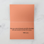 Cartes Pour Fêtes Annuelles Saisons maltaises Design Feuille (Intérieur)