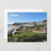 Cartes Pour Fêtes Annuelles Salema en Algarve, Portugal (Devant / Derrière)