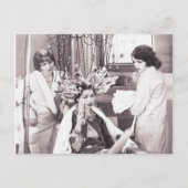 Cartes Pour Fêtes Annuelles Salon de coiffure rétro (Devant)