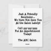 Cartes Pour Fêtes Annuelles Salon Personnalisé Funny Llama (Dos)