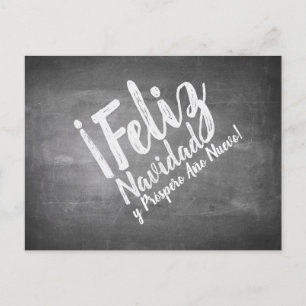 Cartes Pour Fêtes Annuelles Saludos De Navidad en La Pizarra
