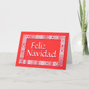 Cartes Pour Fêtes Annuelles Saludos Feliz Tarjeta De Navidad. Dentro de Saludo