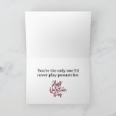 Cartes Pour Fêtes Annuelles Salut à moi Valentin (Intérieur)