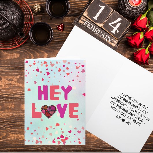 Cartes Pour Fêtes Annuelles Salut Amour Saint-Valentin