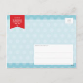 Cartes Pour Fêtes Annuelles SALUT DE VACANCES Rodolphe rousse de rennes roux (Dos)