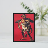 Cartes Pour Fêtes Annuelles Salut, Krampus Postcard (Debout devant)