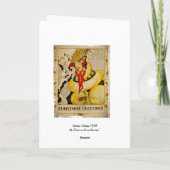 Cartes Pour Fêtes Annuelles Salutation Art déco (Dos)