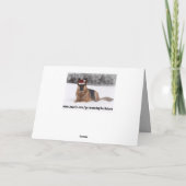 Cartes Pour Fêtes Annuelles Salutation berger allemand (Dos)