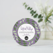 Cartes Pour Fêtes Annuelles Salutation d'affaires avec logo - Happest (Debout devant)