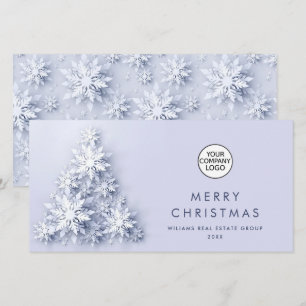 Cartes Pour Fêtes Annuelles Salutation d'arbre de Noël minimaliste 3D