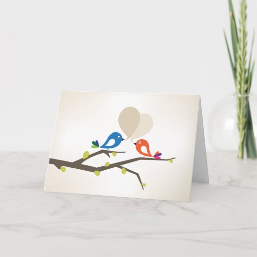 Cartes Pour Fêtes Annuelles Salutation de bip d'amour (Devant)