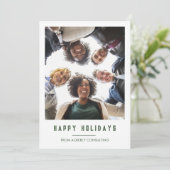 Cartes Pour Fêtes Annuelles Salutation de l'équipe d'affaires Photo Noël (Debout devant)