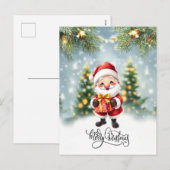 Cartes Pour Fêtes Annuelles Salutation de Noël (Devant / Derrière)