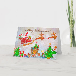 Cartes Pour Fêtes Annuelles Salutation de Noël