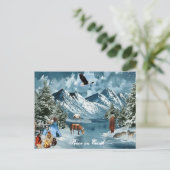 Cartes Pour Fêtes Annuelles Salutation de Noël (Debout devant)