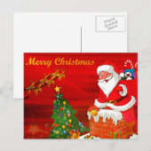 Cartes Pour Fêtes Annuelles Salutation de Noël (Devant / Derrière)