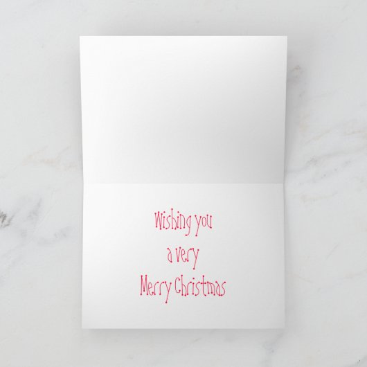 Cartes Pour Fêtes Annuelles Salutation de Noël de fils (Intérieur)