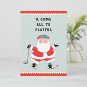 Cartes Pour Fêtes Annuelles Salutation de Noël de golf (Debout devant)