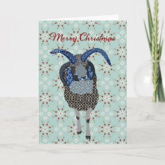 Cartes Pour Fêtes Annuelles Salutation de Noël de moutons de Winterland Jacobs