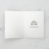 Cartes Pour Fêtes Annuelles Salutation de Noël de tennis (Intérieur)