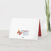 Cartes Pour Fêtes Annuelles Salutation de Noël du Canada (Dos)