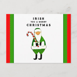 Cartes Pour Fêtes Annuelles Salutation de Noël irlandaise