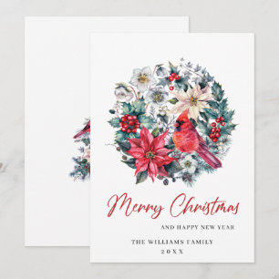 Cartes Pour Fêtes Annuelles Salutation de Noël minimaliste Élégante Arbre à Pi