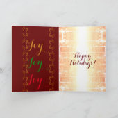 Cartes Pour Fêtes Annuelles Salutation de Noël Ornament Design Blank (Intérieur)