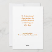 Cartes Pour Fêtes Annuelles Salutation de Noël Retro BBQ : Maroon (Dos)