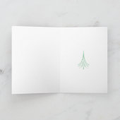 Cartes Pour Fêtes Annuelles Salutation de Noël simple (Intérieur)