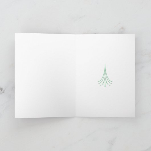 Cartes Pour Fêtes Annuelles Salutation de Noël simple (Intérieur)