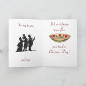 Cartes Pour Fêtes Annuelles Salutation de Noël Wassail (Intérieur)