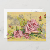 Cartes Pour Fêtes Annuelles Salutation de Pâques ! (Devant / Derrière)