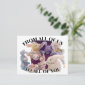 Cartes Pour Fêtes Annuelles Salutation de Pâques (Debout devant)