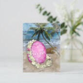 Cartes Pour Fêtes Annuelles Salutation de Pâques style hawaïen (Debout devant)