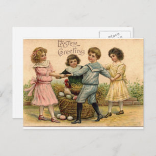 Cartes Pour Fêtes Annuelles Salutation de Pâques vintage