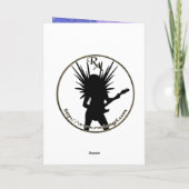 Cartes Pour Fêtes Annuelles Salutation de vacances de fille d'Anime (Dos)